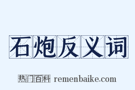 石炮反义词是什么意思的图片